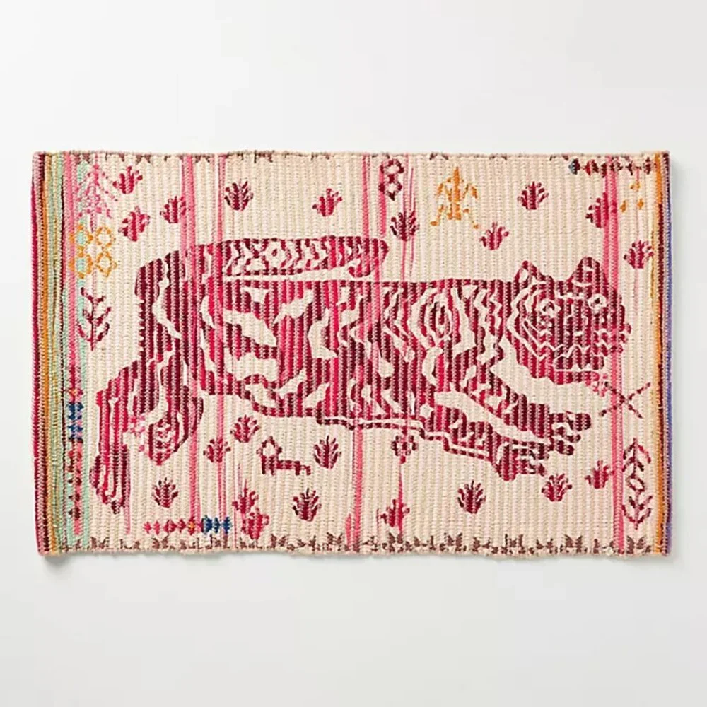 Anthropologie Tiger bathmat - Like New!